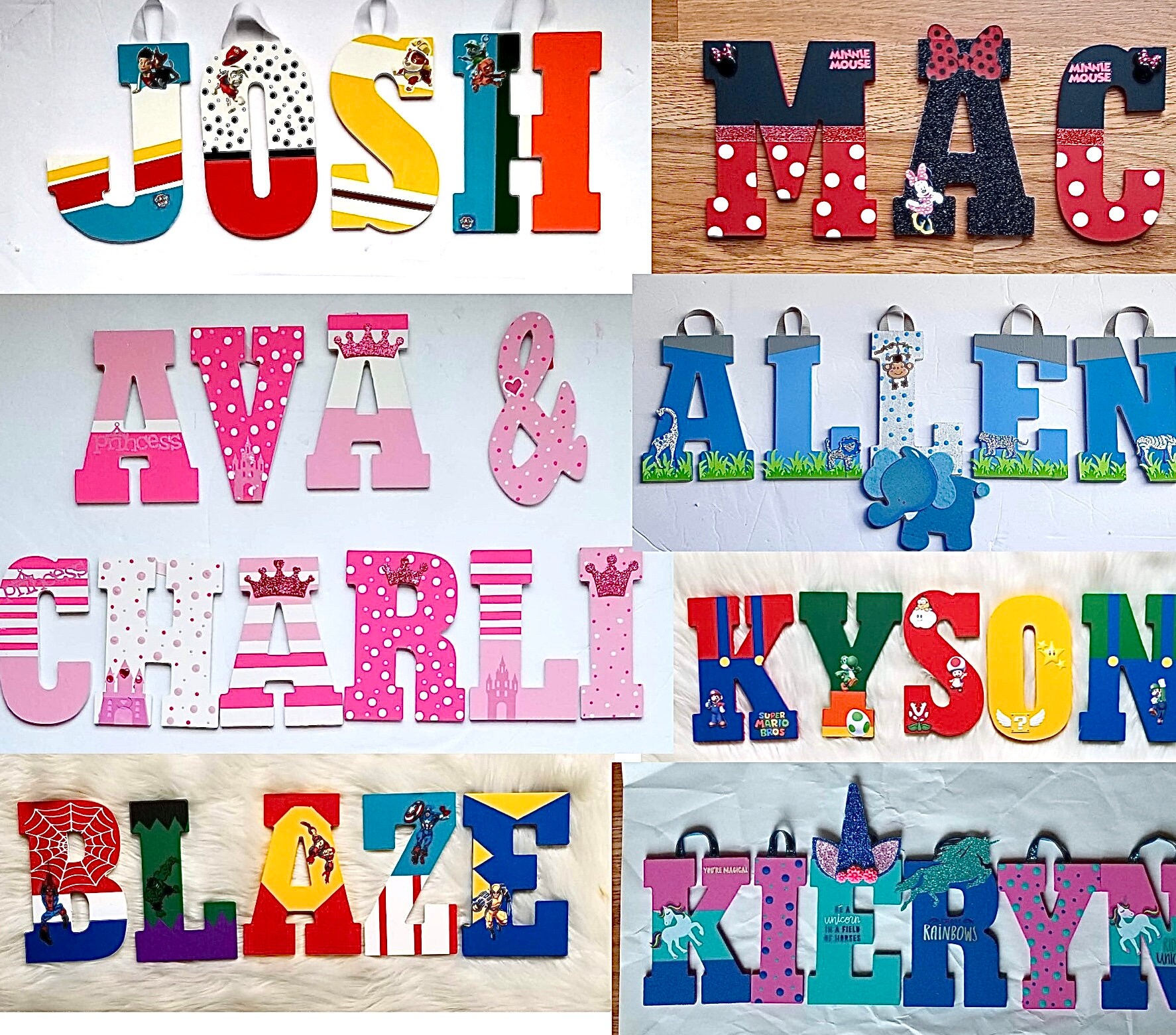 Custom Painted Letters Etsy