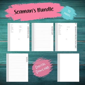 Seaman&#39;s Bundle | Genealogy Worksheets | Ancestry Charts | Family History