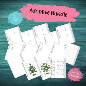 Adoption Research Bundle | Genealogy Binder | Ancestry Research | Genealogy Journal