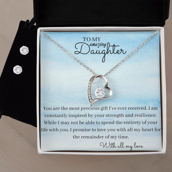 Family forever daughter necklace sale
