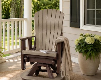 DutchCrafters Comfy Balcony Swivel Glider Chair, Outdoor Patio Swivel Glider - Choose Your Color - Amish Made in USA
