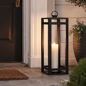 DutchCrafters Outdoor Lantern – Weather Resistant High Density Polyethylene Patio Lantern, Decorative Garden & Porch Décor