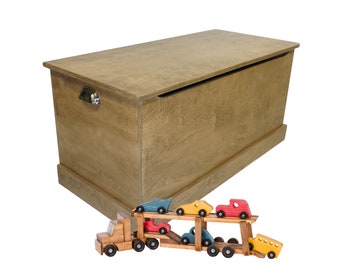 Wooden Childrens Toy Box, Childrens Toy Trunk for Storage - Made in USA