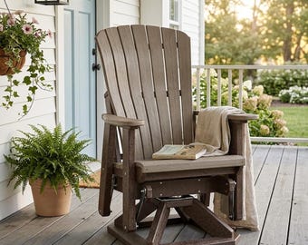 DutchCrafters Comfy Swivel Glider, Outdoor Patio Glider - Choose Your Color - Amish Made in USA