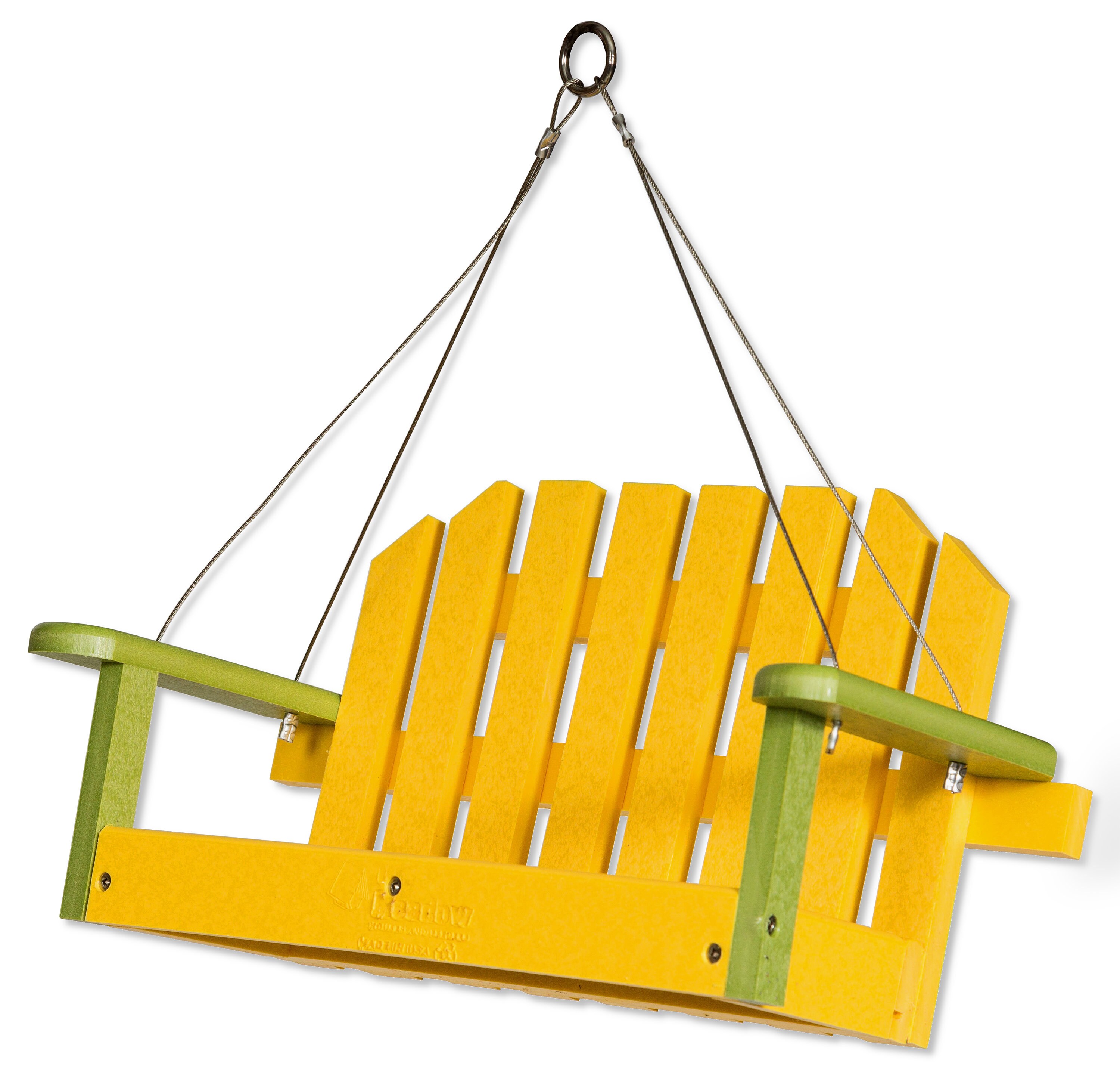 Adirondack Swing Chair Hanging Poly Bird Feeder CUSTOMIZABLE Etsy