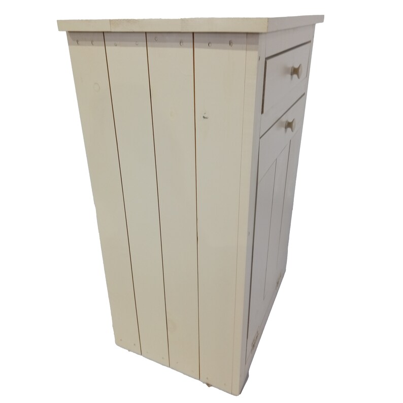 DutchCrafters Amish Solid Pine Wood Tilt Out Trash Can - Thumbnail 4