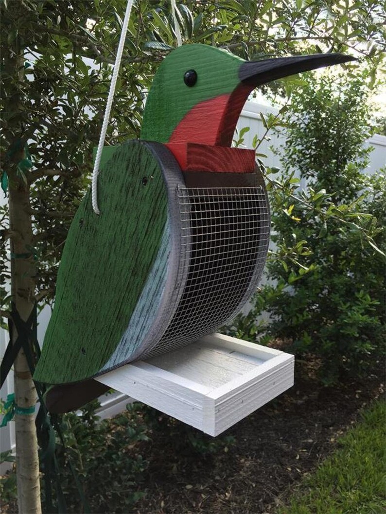 Bird Shaped Feeders Cardinal Blue Jay Chickadee Robin Etsy