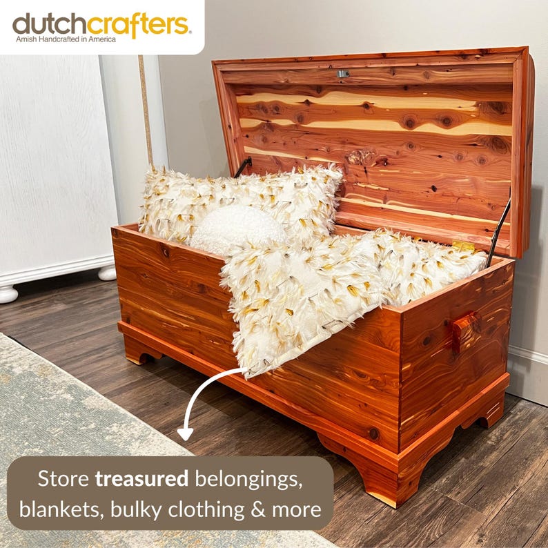 DutchCrafters Solid Wood Storage Chest - Thumbnail 4