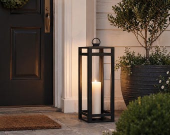 DutchCrafters Outdoor Lantern – Weather Resistant High Density Polyethylene Patio Lantern, Decorative Garden & Porch Décor