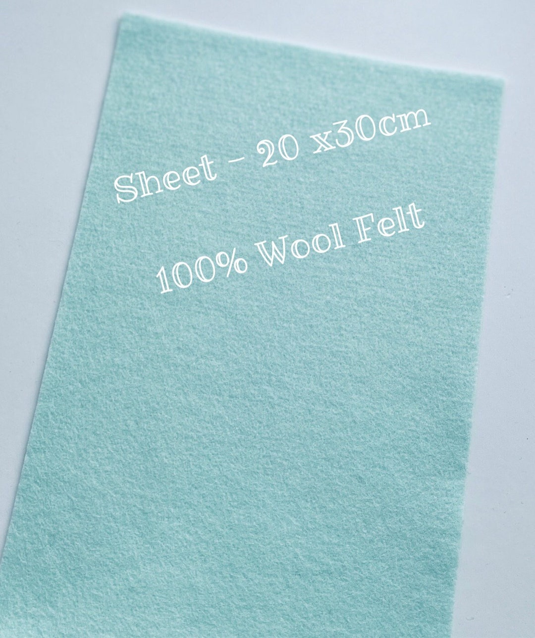 100 Wool Felt Sheet, 20 X 30cm, 1.2mm Thick, Doesnt Stretch, Pill and