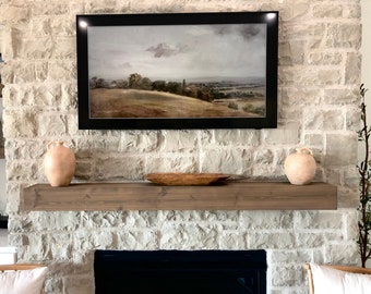 Fireplace Mantle | Mantel | Beam | Floating Shelf | Rustic Floating Shelf | Wooden Floating Shelf | Wood Shelving | Farmhouse Decor | Modern