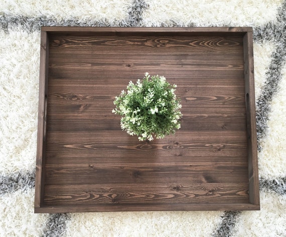 Rustic Wooden Ottoman Tray, Ottoman Tray, Wooden Tray, Rustic Decor, Farmhouse Decor, Rustic Home Decor, Serving Tray, Farmhouse Tray