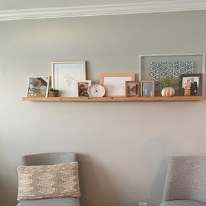 Wooden Picture Ledge Shelf Ledge Shelves Wooden Shelf Rustic Floating Shelf Floating Shelves Rustic Home Decor Modern Shelving immagine 8