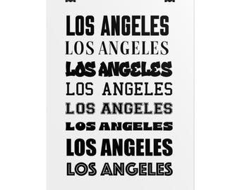 Póster tipográfico de Los Ángeles / Póster enrollado