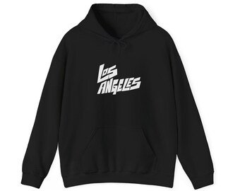 Sudadera con capucha con logo de Los Ángeles / Ropa urbana retro urbana