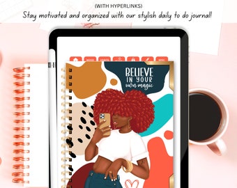 Black Girl Digital Journal | Digital Notebook | GoodNotes | Notability | Penly | Digital Diary | Student Notebook | for iPad & Android Users