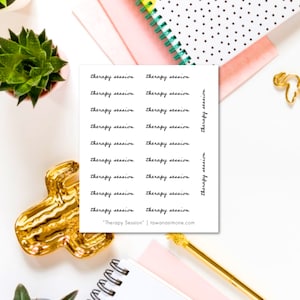 Therapy Session Planner Stickers: Journal & Notebook Decals