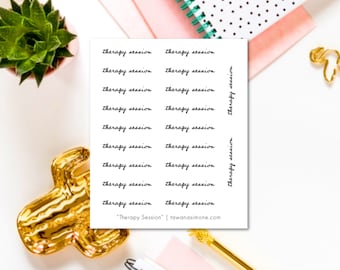 Therapy Session Planner Sticker Sheets for Any Size Planners, Journals or Notebooks  | TWO Dollar Club | TDC