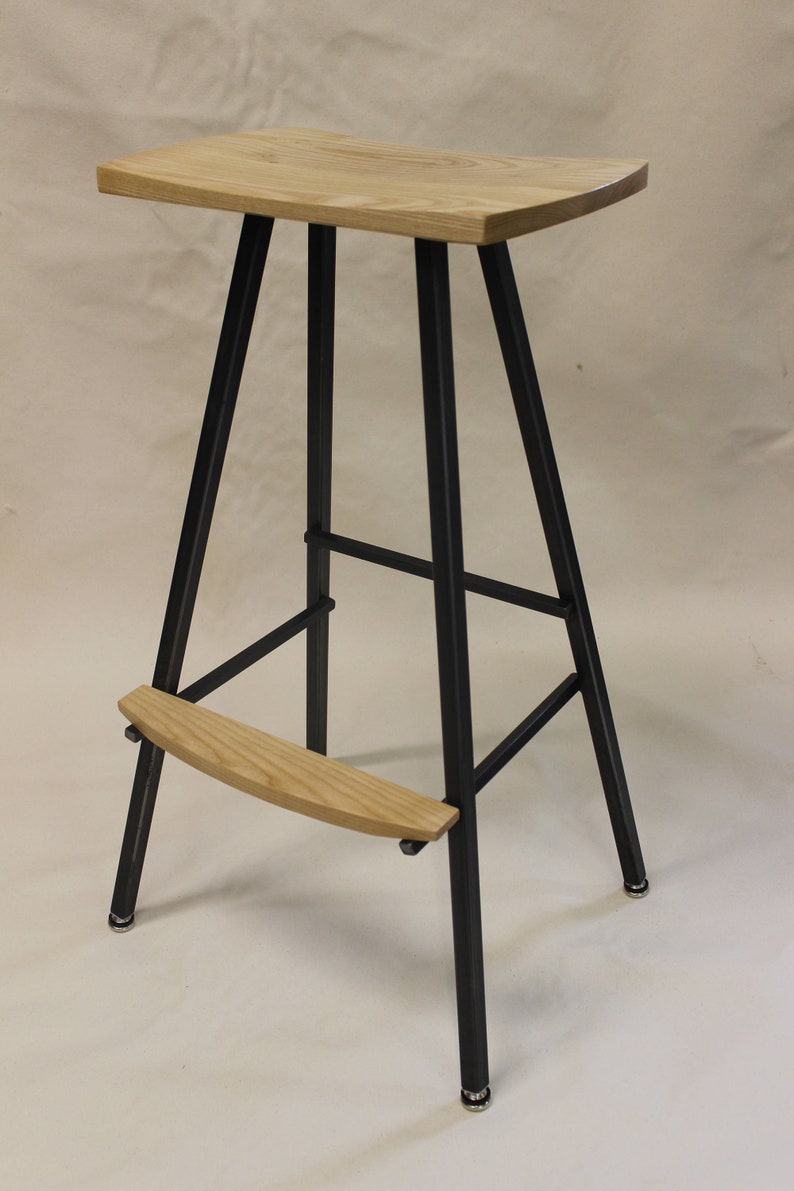 Modern Industrial Bar Stool Or Kitchen Stool Both Durable Etsy
