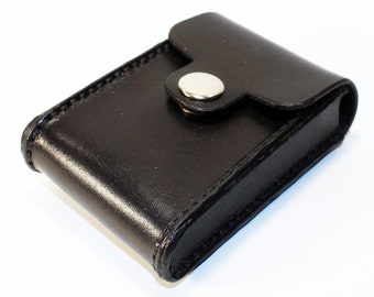 Credit Card Holder leather , Business Card Holder, Black Leather Credit Card Wallet, Black Card Holder. Great Gift.