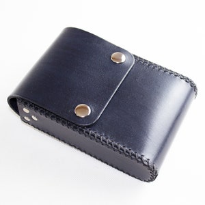 Belt Pouch Leather Handmade Pouch Black Belt Purse Belt Bag Hip Bag Medieval Pouch Leather Bag Leather Purse image 2