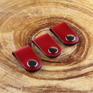 Cable organizer, Cord holder, Cable organizer, Leather earbud holder , Great gift!