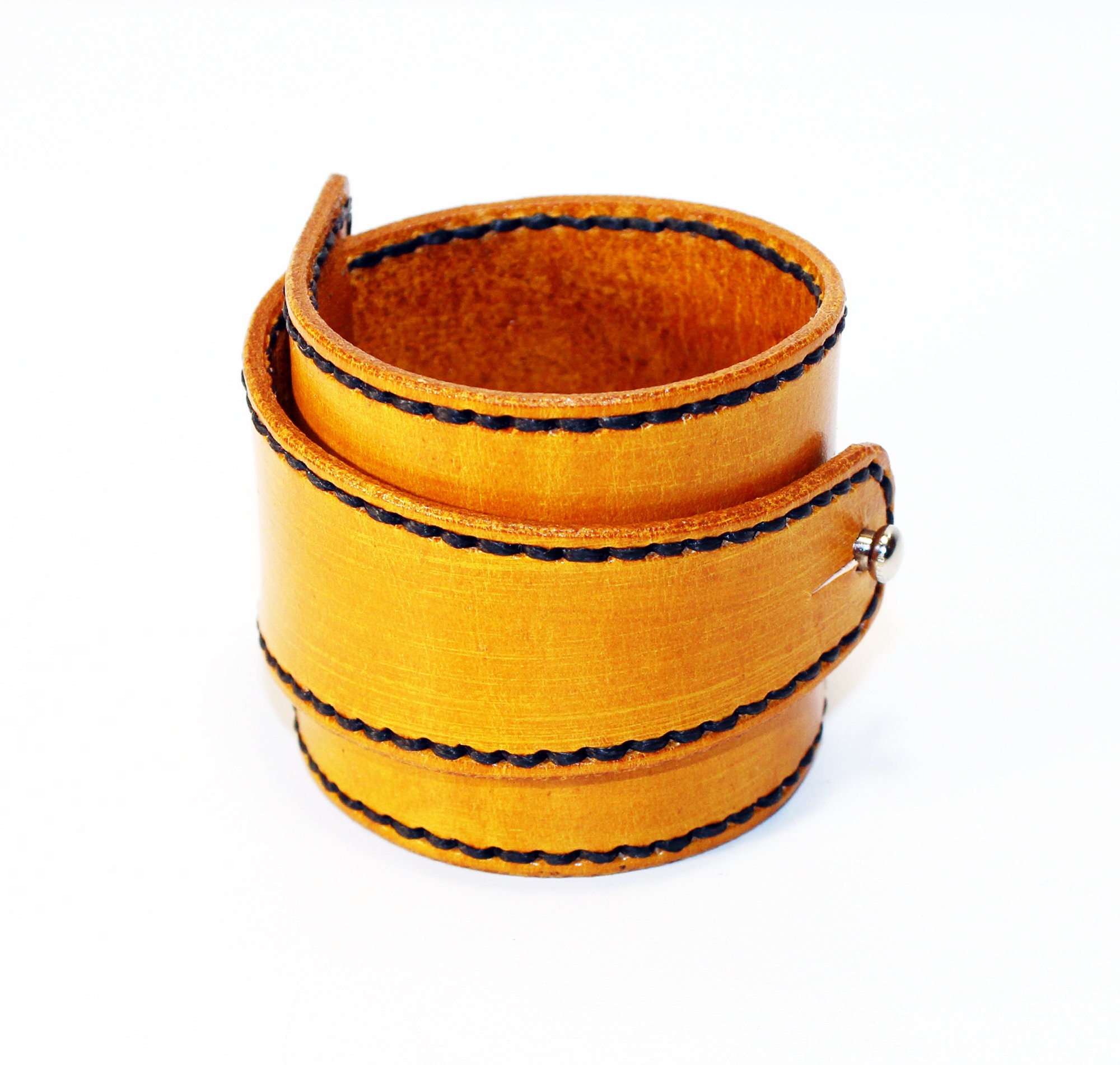 Yellow Leather CuffYellow Leather Bracelet Great Gift Red Etsy