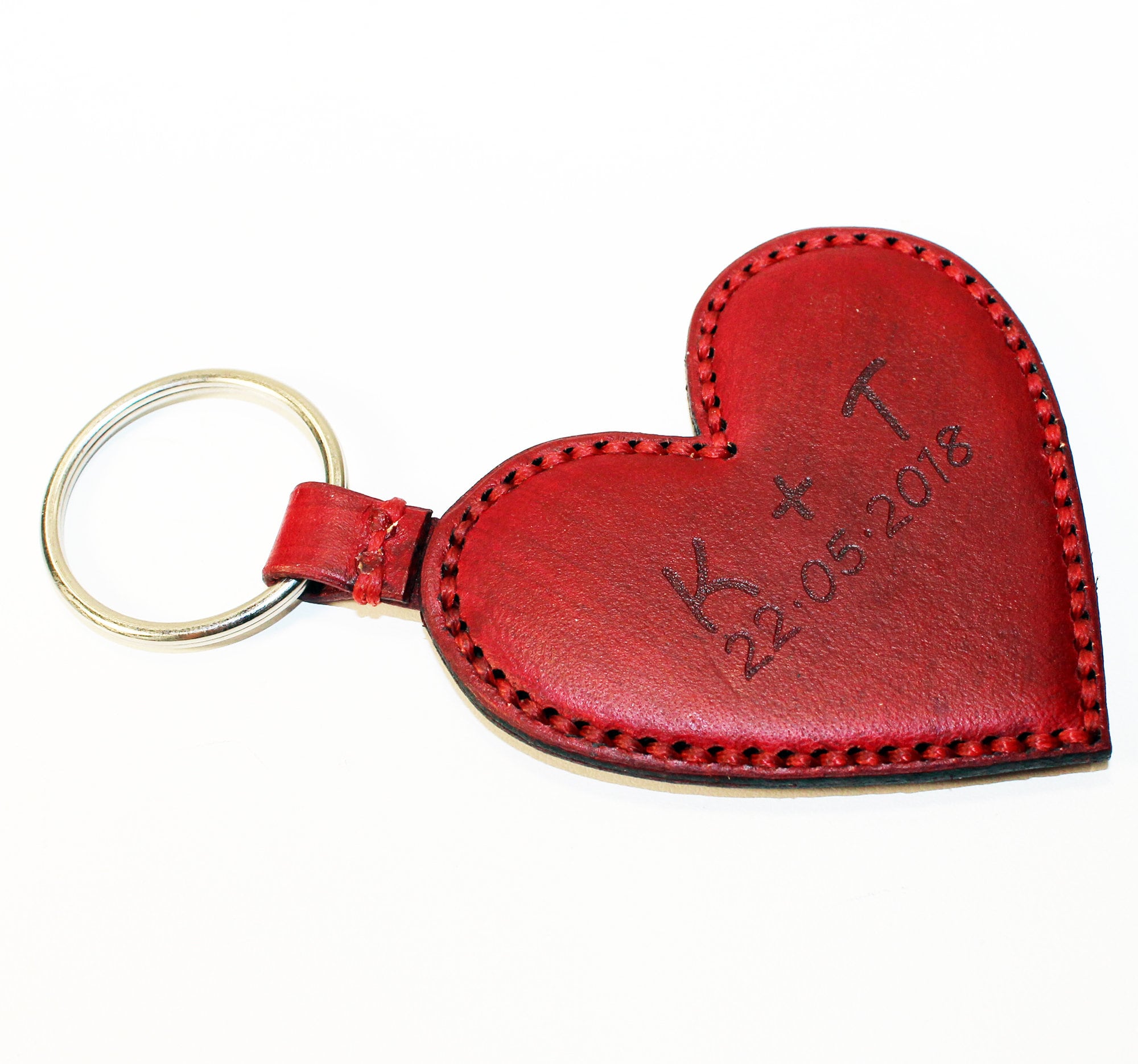 MOM DAY GIFT WIFE RED HEART KEYCHAIN KEY CHAIN PURSE BADGE HOLDER