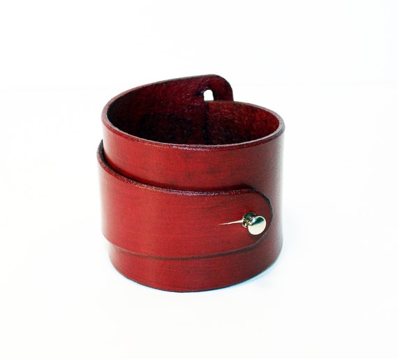 Red clearance leather bracelets
