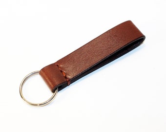 Leather key chain, leather key fob, handmade key chain, leather key ring, handmade leather accessories.