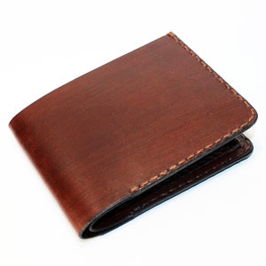 Cartera de cuero, cartera marrón, gran artículo de cuero, cartera marrón para hombre, cartera para tarjetas de crédito, regalo para hombre.
