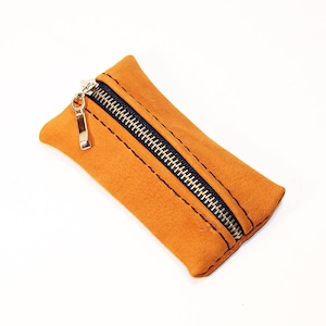 Monedero de piel, cartera marrón, monedero pequeño, monedero de piel, gran regalo.