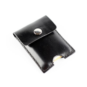 Portafoglio in pelle minimalista per carte di credito, portafoglio compatto in pelle per carte di credito, ottimo regalo per gli uomini.