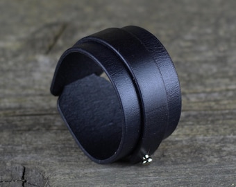 Leather bracelet, leather accessories, women cuff, men bracelet, anniversary gift, great gift.