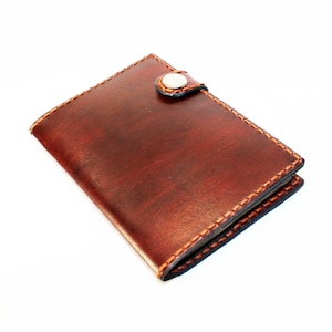 Leather Passport Cover! Brown Leather Passport Holder! Leather Travel Passport Cover!  Brown Handmade Passport Cover! SALE