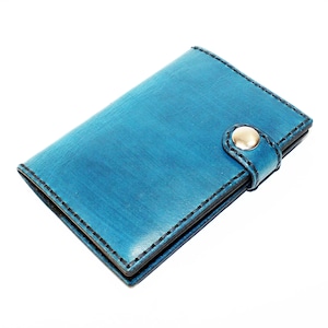 Leather Passport Cover! Leather Passport Holder! Leather Travel Passport Cover! Blue Handmade Passport Cover! SALE