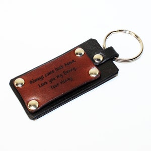 Personalized leather key chain , anniversary gift, custom keychain, great handmade leather gift, heart key chain
