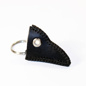 Plague Doctor Mask KeyChain! Black Plague Doctor Mask! Leather Key Chain! Great gift! Unique Handmade item!