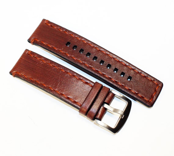 Cinturini Per Orologi In Vera Pelle Di Vello 18mm 20mm 22mm - Foto 4