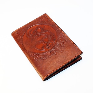 Hunter leren paspoorthoes, documenthouder, reishouder, leren accessoires, reisaccessoires, geweldig cadeau.