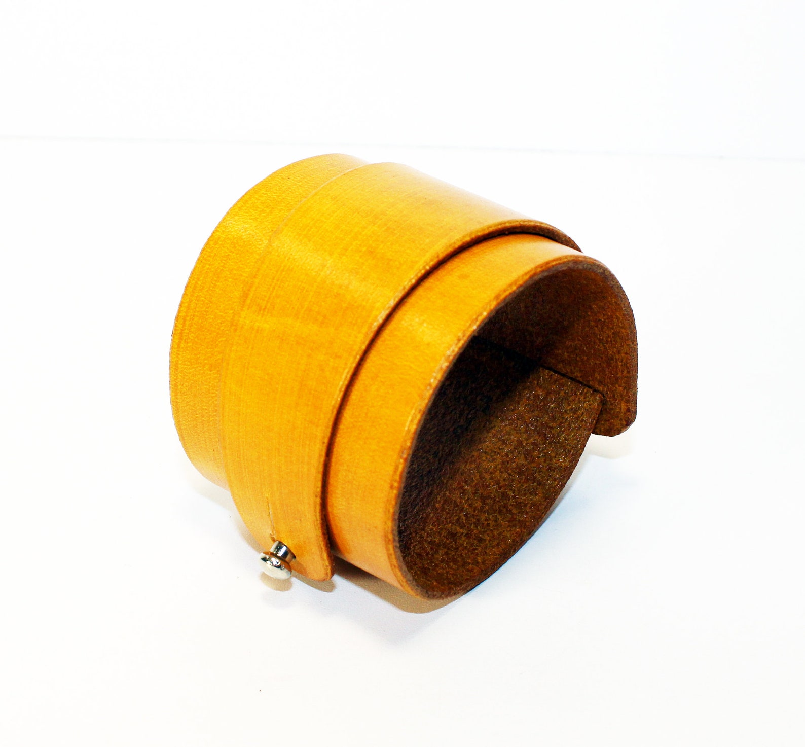 Yellow Leather CuffYellow Leather Bracelet Great Gift Red Etsy