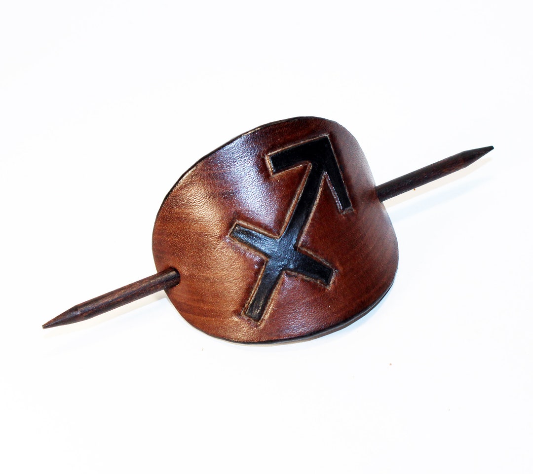 Handmade Sagittarius Symbol Hair Barrette - Etsy display picture 1