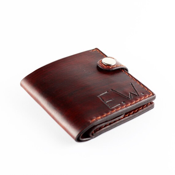 Cartera de cuero personalizada billetera inicial gran articulo de cuero billetera para hombre billetera para tarjetas de credito regalo para hombres. Etsy Espana