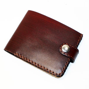 Cartera de cuero, cartera marrón, gran artículo de cuero, cartera marrón para hombre, cartera para tarjetas de crédito, regalo para hombre.