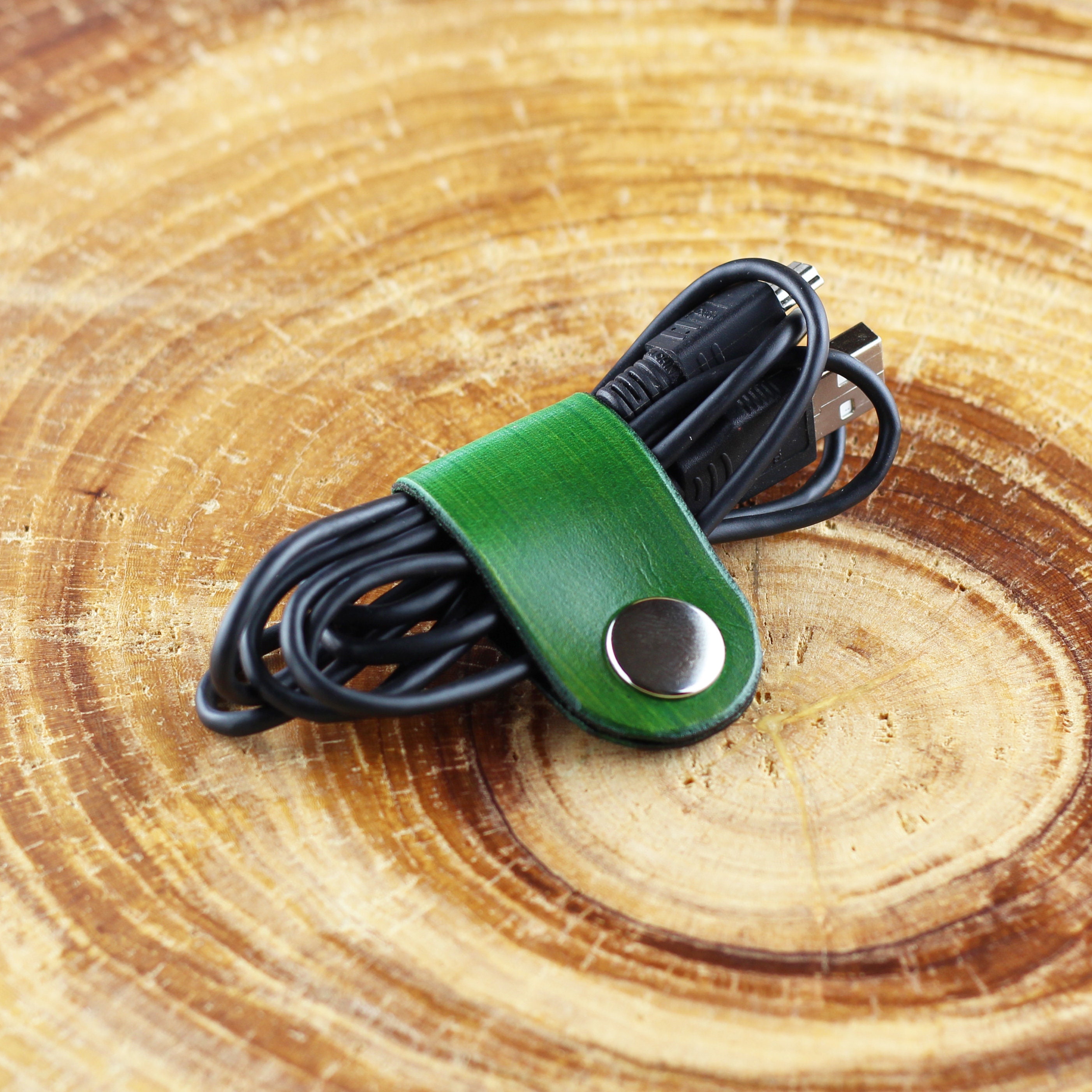 AMIJOUX 8 PCS Organisateur De Cordon En Cuir, Gestion Du Cordon