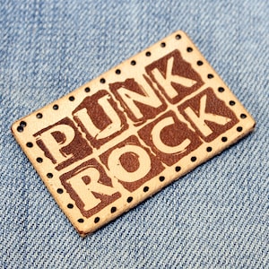 Punkrock Läderlapp: Anarchy Emblem Sy-På