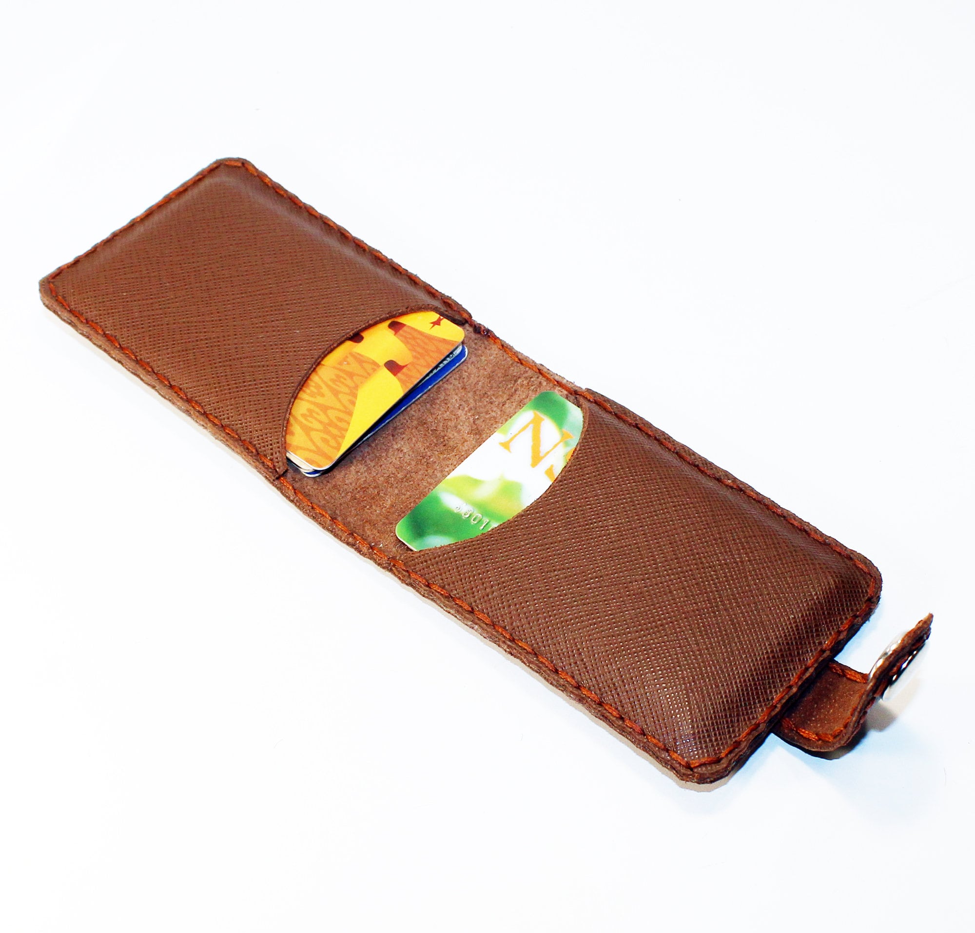 Leather Credit Card Wallet,brown Leather Purse, Leather Card