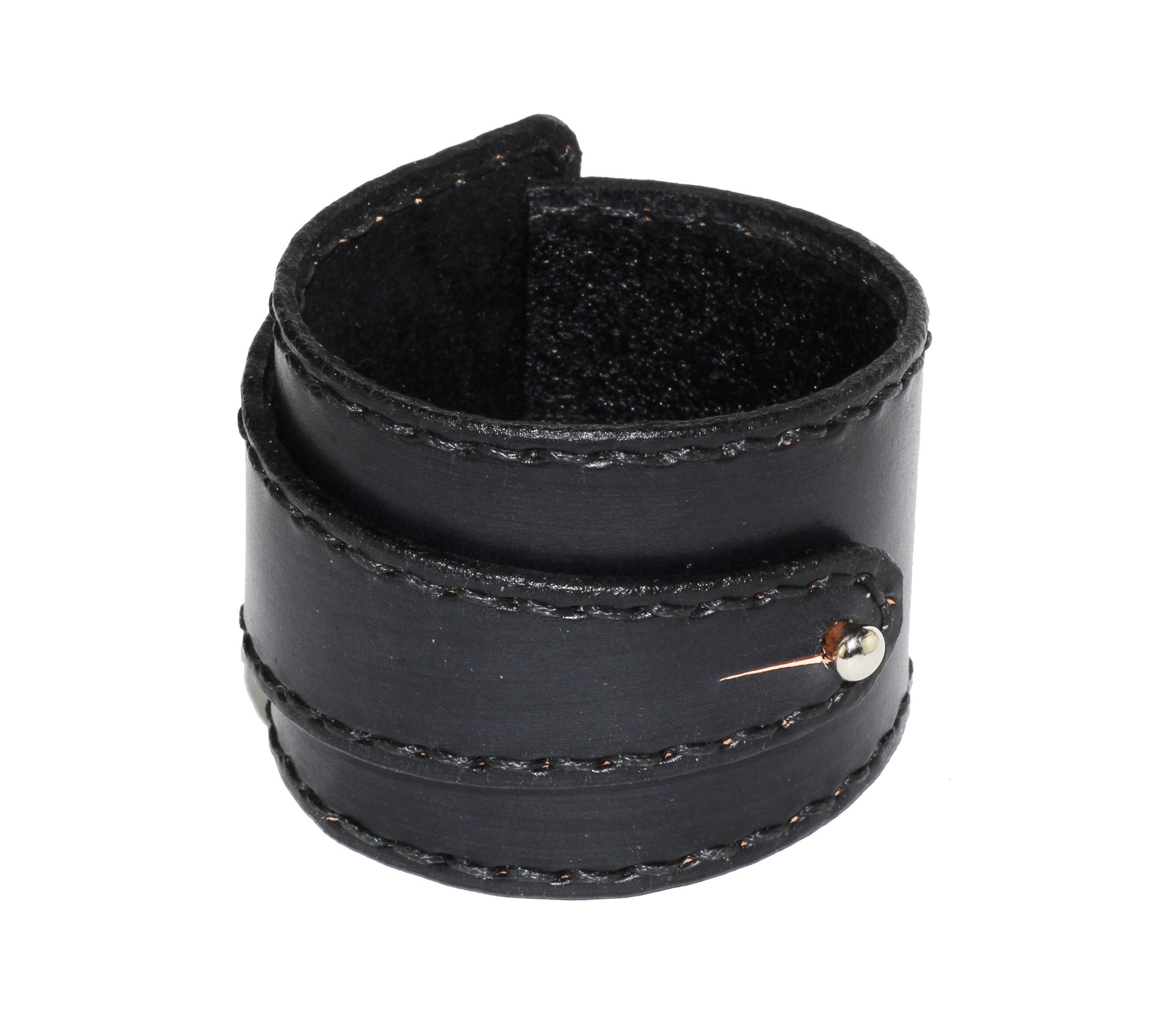 Black Mens Leather Cuff Bracelets at Best Price in Jaipur | Colors N Craft