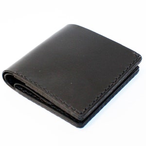 Cartera de cuero, cartera negra, gran artículo de cuero, cartera negra para hombre, cartera para tarjetas de crédito, regalo para hombre.
