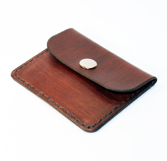 Leather coin wallet coin purse money purse slim wallet leather